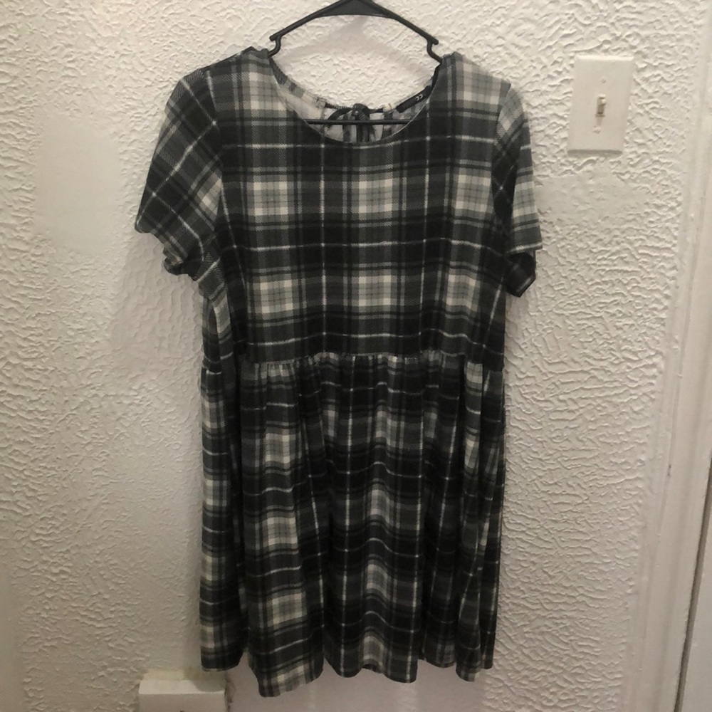 Clad and Cloth plaid dress